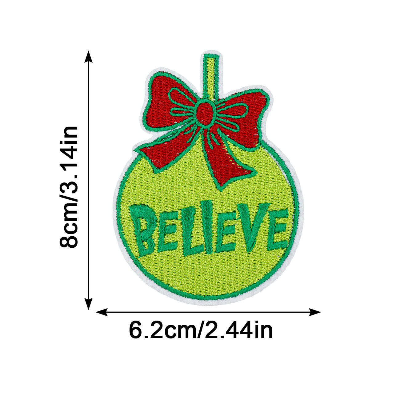 Wholesale Christmas embroidery patch Christmas cloth patch HOHOHO MERRYCHRISAMAS clothing accessories hot stamping label